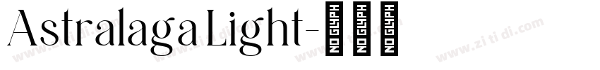 Astralaga Light字体转换